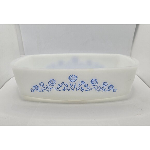 Federal Oven Proof White Milk Glass 1 1/2 Qt Oblong Casserol Dish & Loaf Pan - Picture 3 of 16